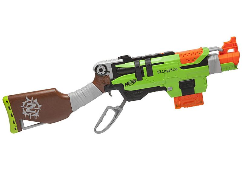 Lançador Nerf Zombie Strike com Acessórios - Hasbro Slingfire